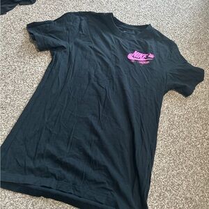 Nike Tee with Vibrant Pink Logo